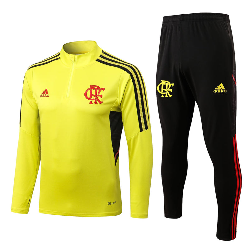 Conjunto de Frio Flamengo 2022/23 Amarelo - Treino