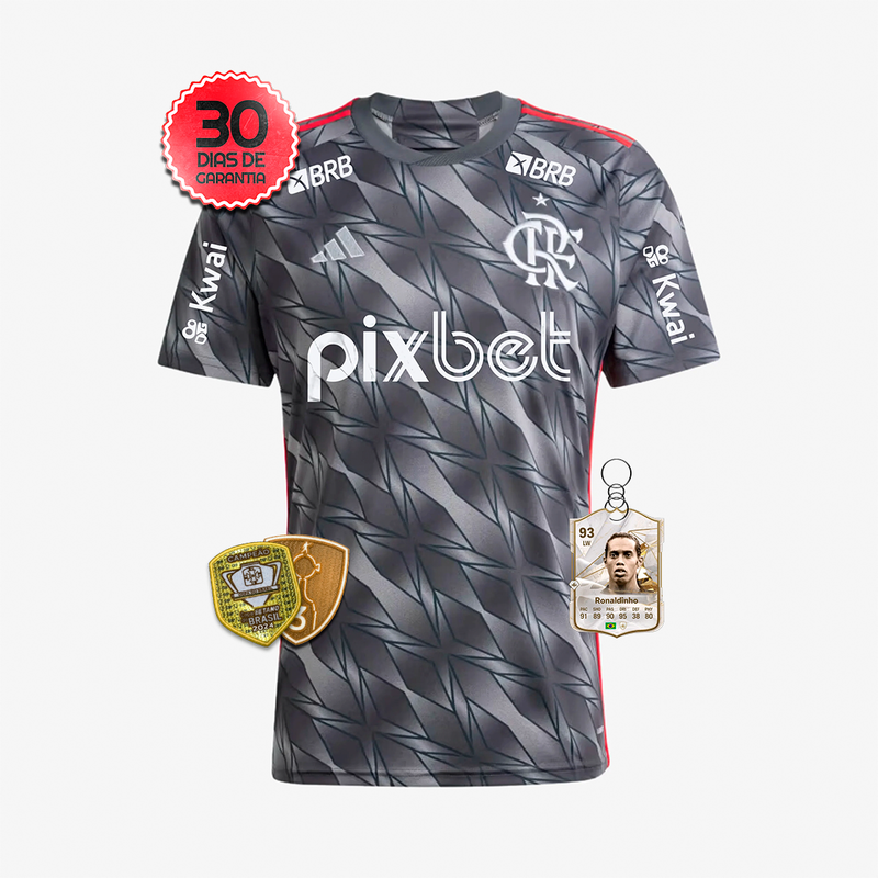 Camisa Flamengo Third 2024/2025 TODOS OS PATROCÍNIOS