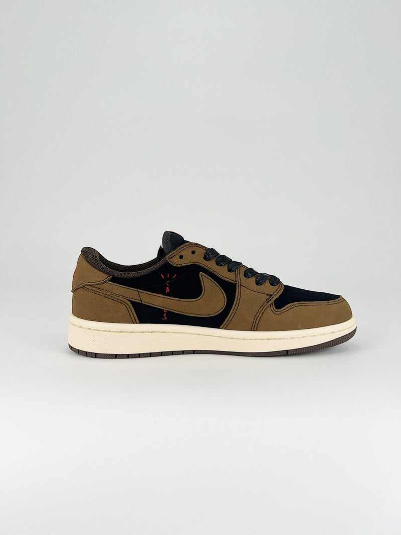 Travis Scott Tênis Air Jordan 1 Low OG "Reverse Mocha"