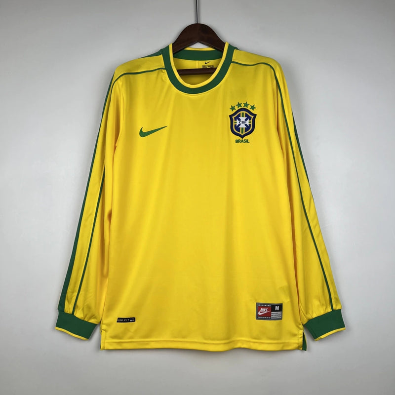 Brasil 1998 Home Manga Longa