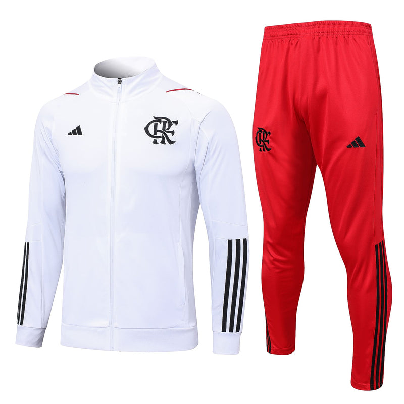 Conjunto de Frio Flamengo 2023/24 Branco - Viagem